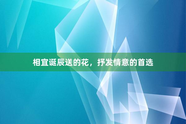 相宜诞辰送的花，抒发情意的首选